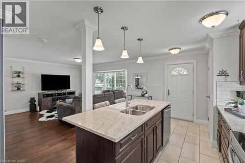 380 Thayer Avenue, Hamilton, ON - Indoor Photo Showing Kitchen With Double Sink