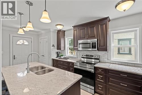 380 Thayer Avenue, Hamilton, ON - Indoor Photo Showing Kitchen With Double Sink With Upgraded Kitchen