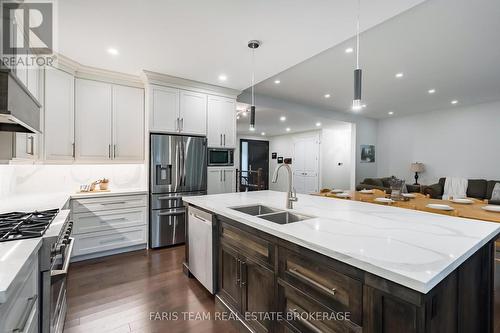 34 Oakwood Avenue, Tiny, ON - Indoor Photo Showing Kitchen With Double Sink With Upgraded Kitchen