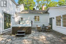 Flag stone patio and hottub - 