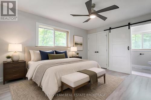 Virtually Staged - 8 Joliet Crescent, Tiny, ON - Indoor Photo Showing Bedroom