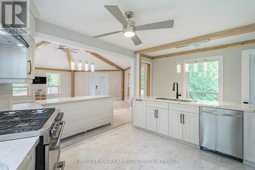 8 Joliet Crescent, Tiny, ON - Indoor Photo Showing Kitchen With Double Sink
