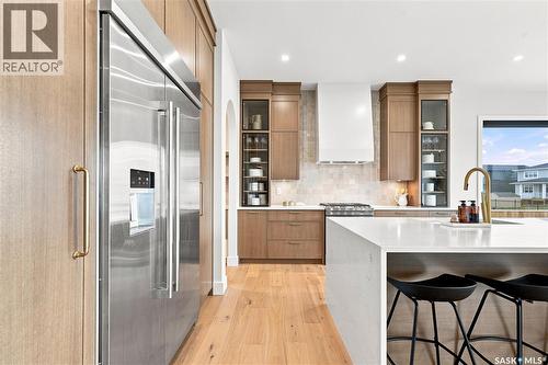 652 Pepper Bend, Saskatoon, SK - Indoor Photo Showing Kitchen With Upgraded Kitchen