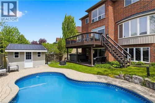 905 Marigold Court, Kitchener, ON - Outdoor With In Ground Pool With Deck Patio Veranda With Exterior