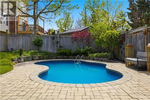 905 Marigold Court, Kitchener, ON - Outdoor With In Ground Pool With Deck Patio Veranda With Backyard