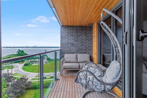 Balcony - 507-211 Rue De La Rotonde, Montréal (Verdun/Île-Des-Soeurs), QC - Outdoor With Body Of Water With Exterior