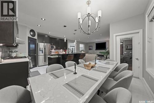 107 Schumacher Bay, Saskatoon, SK - Indoor Photo Showing Dining Room