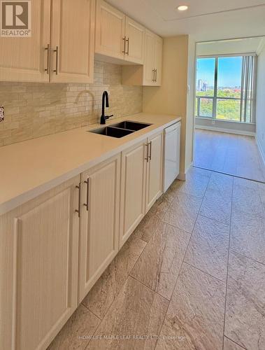 1607 - 1 Rowntree Road, Toronto, ON - Indoor Photo Showing Kitchen With Double Sink