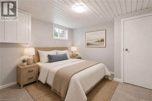 **Virtually Staged - 23 Kipling Road, Hamilton, ON - Indoor Photo Showing Bedroom