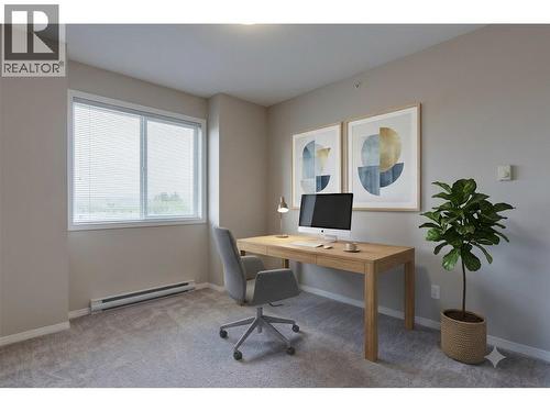 Second Bedroom Virtually Staged - 1962 Enterprise Way Unit# 401, Kelowna, BC - Indoor Photo Showing Office