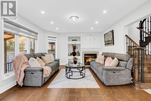 729 Turrell Crescent, Milton, ON - Indoor Photo Showing Living Room With Fireplace