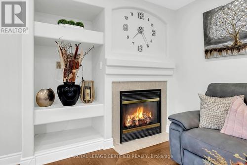 729 Turrell Crescent, Milton, ON - Indoor Photo Showing Living Room With Fireplace