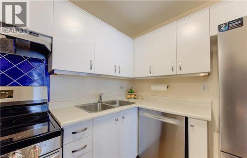 65 Highland Crescent Unit# 204, Kitchener, ON - Indoor Photo Showing Kitchen With Double Sink
