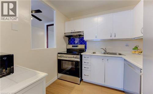 65 Highland Crescent Unit# 204, Kitchener, ON - Indoor Photo Showing Kitchen With Double Sink