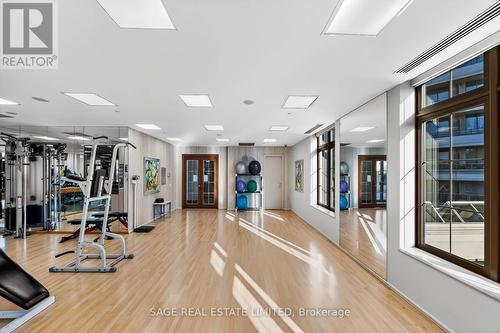 1214 - 78 Harrison Garden Boulevard, Toronto, ON - Indoor Photo Showing Gym Room