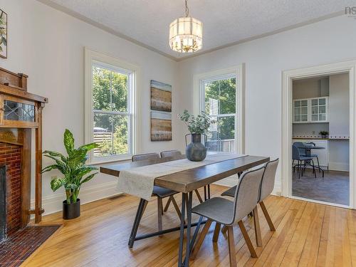 26 Thistle Street, Dartmouth, NS - Indoor Photo Showing Dining Room With Fireplace