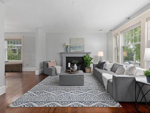 1777 Cambridge Street, Halifax, NS - Indoor Photo Showing Living Room With Fireplace