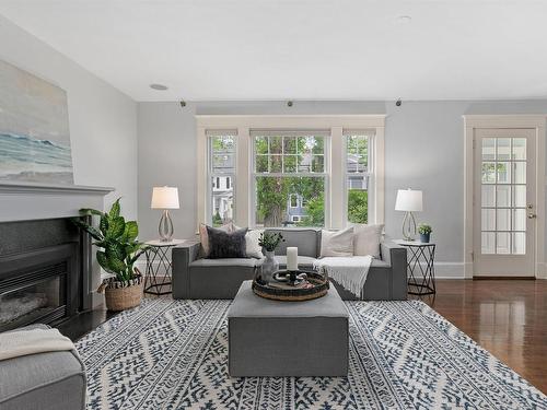 1777 Cambridge Street, Halifax, NS - Indoor Photo Showing Living Room With Fireplace