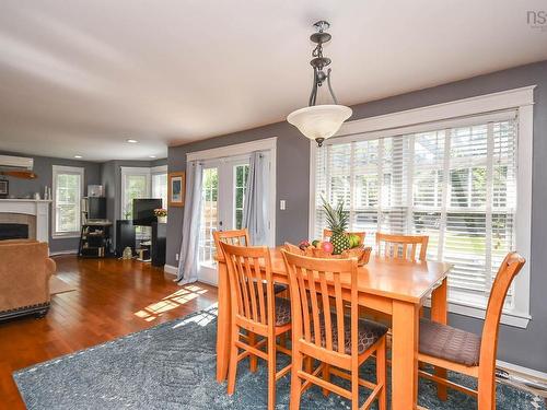98 Parkside Drive, Valley, NS - Indoor Photo Showing Dining Room With Fireplace