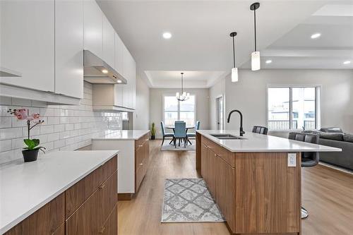 111 Oshanski Pl, West St Paul, MB - Indoor Photo Showing Kitchen With Double Sink With Upgraded Kitchen