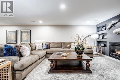 408 Pentilly, Tecumseh, ON - Indoor Photo Showing Living Room With Fireplace
