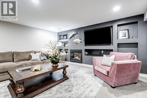 408 Pentilly, Tecumseh, ON - Indoor Photo Showing Living Room With Fireplace