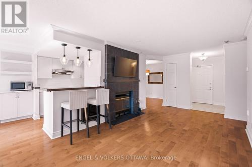 101 - 45 Argyle Avenue, Ottawa, ON - Indoor Photo Showing Other Room With Fireplace