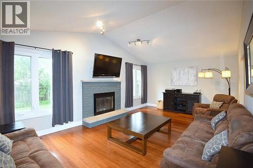 75 Josephine Drive, Hamilton, ON - Indoor Photo Showing Living Room With Fireplace