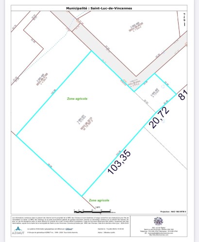 Plan (croquis) - 160 Route Du Domaine, Saint-Luc-De-Vincennes, QC - Other