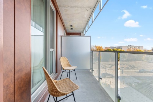Balcony - 422-5175 Rue Mackenzie, Montréal (Côte-Des-Neiges/Notre-Dame-De-Grâce), QC - Outdoor With Balcony With Exterior