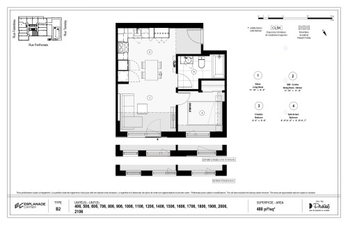 Plan (croquis) - 906-2160 Rue Tansley, Montréal (Ville-Marie), QC - Other