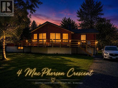 4 Macpherson Crescent, Kawartha Lakes, ON - Outdoor With Deck Patio Veranda