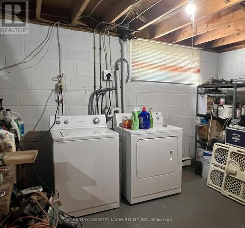 Basement Washer Dryer - 4 Macpherson Crescent, Kawartha Lakes, ON - Indoor Photo Showing Laundry Room