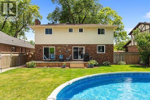 538 Michael Crescent, Lasalle, ON - Outdoor With Above Ground Pool With Deck Patio Veranda