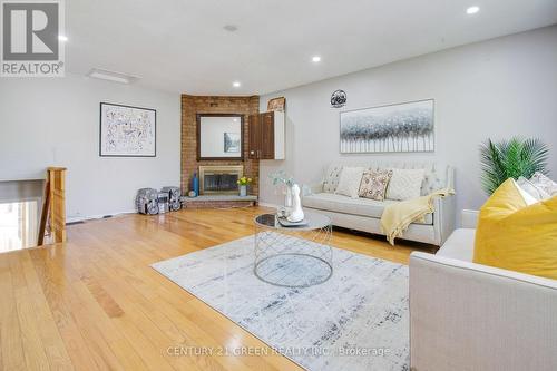 1 Candy Crescent, Brampton, ON - Indoor Photo Showing Living Room With Fireplace