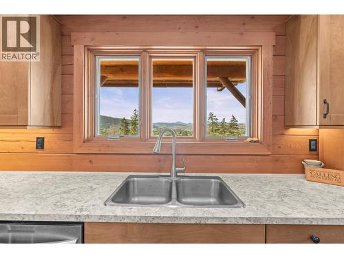 9371 6 Highway, Coldstream, BC - Indoor Photo Showing Kitchen With Double Sink