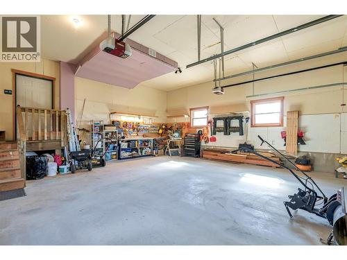 9371 6 Highway, Coldstream, BC - Indoor Photo Showing Garage