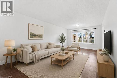 Virtually Staged - 449 Exmoor Street, Waterloo, ON - Indoor Photo Showing Living Room
