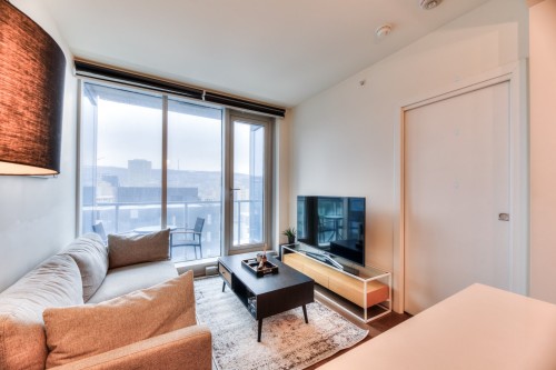 Living Room - 1904-1450 Boul. René-Lévesque O., Montréal (Ville-Marie), QC - Indoor Photo Showing Living Room