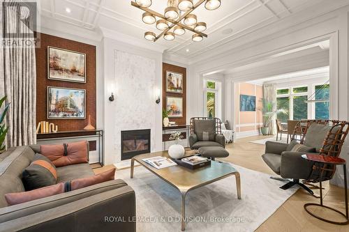 5 Pine Forest Road, Toronto, ON - Indoor Photo Showing Living Room With Fireplace