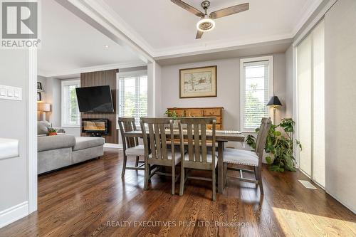 86 Stillwater Crescent, Hamilton, ON - Indoor Photo Showing Dining Room With Fireplace