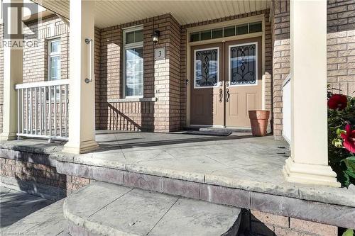 View of exterior entry featuring covered porch - 3 Coolwater Drive Unit# Upper, Brampton, ON - Outdoor With Deck Patio Veranda