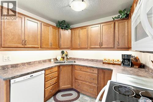 386 Cedar Meadow Drive, Regina, SK - Indoor Photo Showing Kitchen With Double Sink