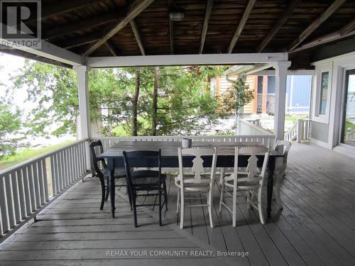 Huge area for Dining and much more - 6576 Quarry Point Road, Ramara, ON -  With Deck Patio Veranda With Exterior