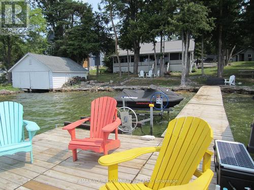 Lots of space for Dock Furniture/Tanning - 6576 Quarry Point Road, Ramara, ON - Outdoor With Deck Patio Veranda