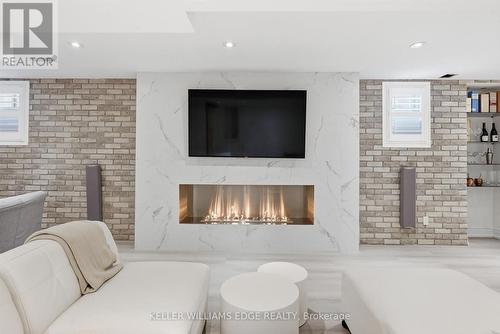 5444 Sundial Road, Burlington, ON - Indoor Photo Showing Living Room With Fireplace