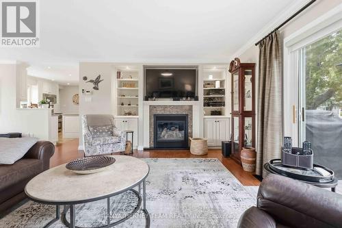 84 Turtle Path, Ramara, ON - Indoor Photo Showing Living Room With Fireplace