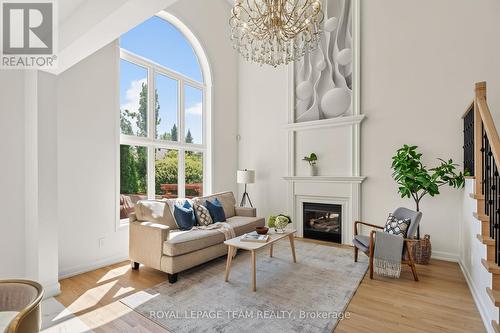 28 Borealis Crescent, Ottawa, ON - Indoor Photo Showing Living Room With Fireplace