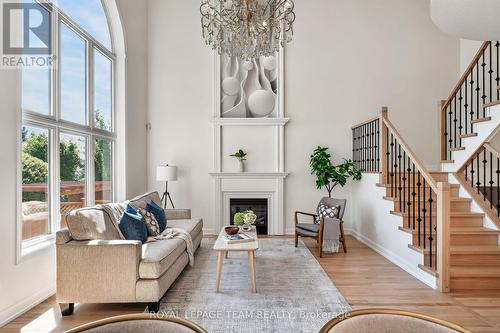 28 Borealis Crescent, Ottawa, ON - Indoor Photo Showing Living Room With Fireplace