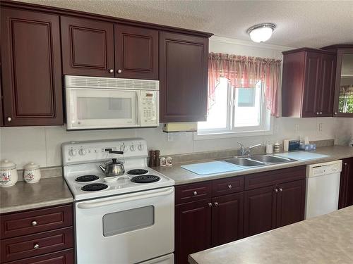 68 Bluebird Crescent, Brandon, MB - Indoor Photo Showing Kitchen With Double Sink